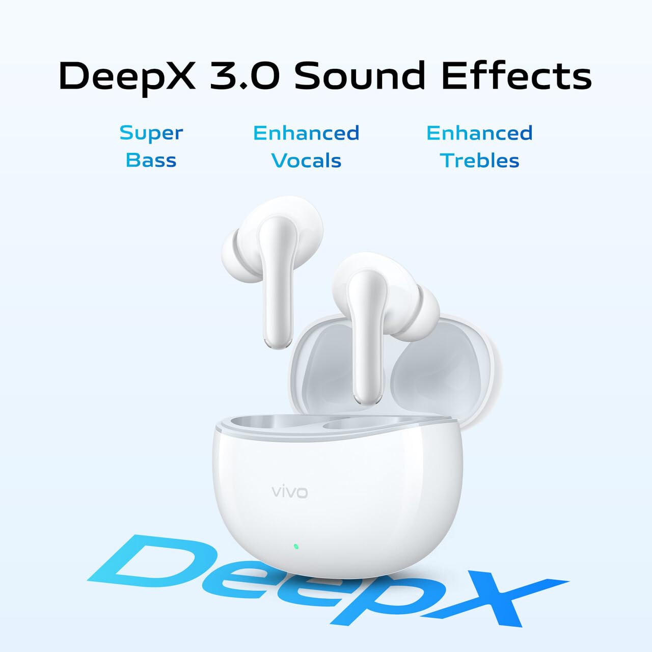 vivo TWS 3e buds up-to 30dB Active Noise Cancellation |up-to 42 Hrs battery life Bluetooth