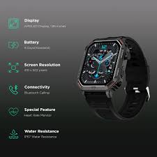 Fire-Boltt Commando 49.5mm (1.95) AMOLED Smart Watch